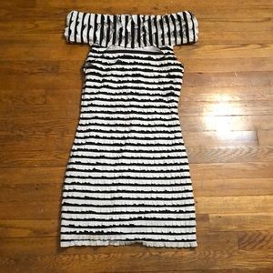 Fitted off the shoulder dress